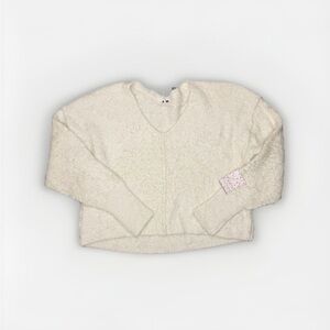 NWT Free People Womens Sweater Icing Ivory Cream - SZ M
